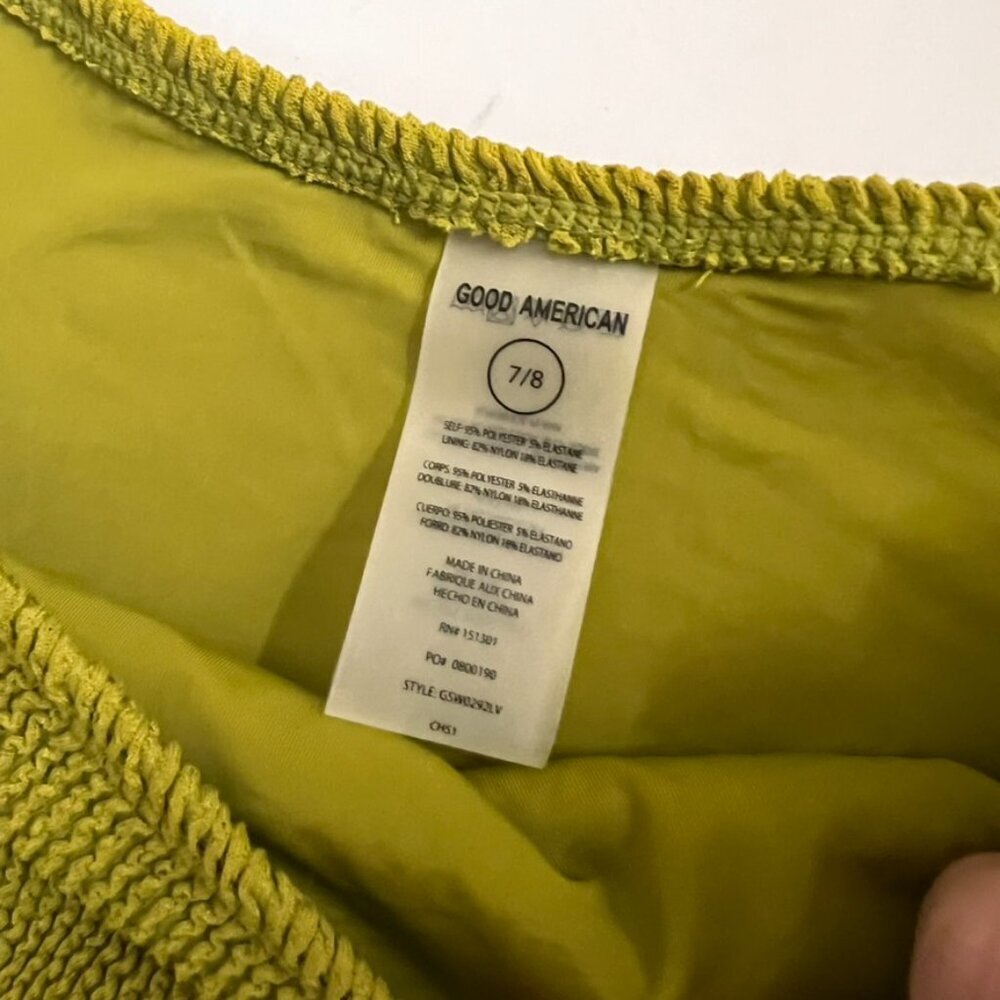 NWT Good American Green Always Fit Monokini Swimsuit - Picture 6 of 9